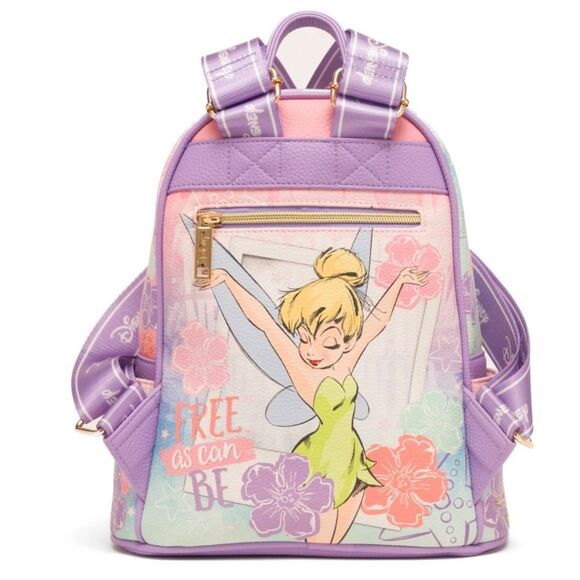 Tinkerbell WondaPop 11" Vegan Leather Fashion Mini Backpack in Purple. NWT! - Picture 2 of 14